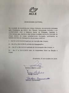 Cronograma Eleitoral