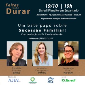 Associação de Jovens Empreendedores do Vale apresenta painel sobre sucessão familiar