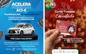 Últimos dias para participar das campanhas “Acelera Premiado ACI-E” e “Cartão Premiado Natal Mais Encantado”